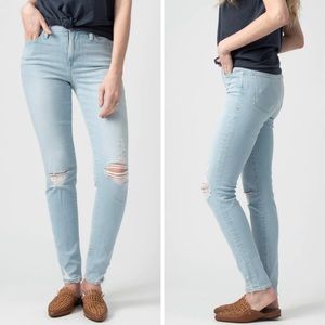 Frame Le High Distressed Skinny Jeans